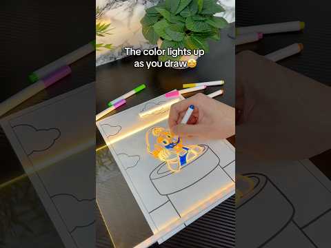 Unleash your child’s creativity with LedArtBoard #lovedrawing #lightboard
