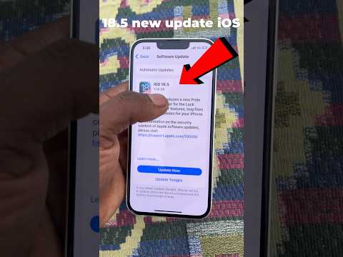 iPhone iOS 18.5 Update Kaise Kare? 🔄 | Quick Guide in Hindi #iphoneupdates #iphoneicloud