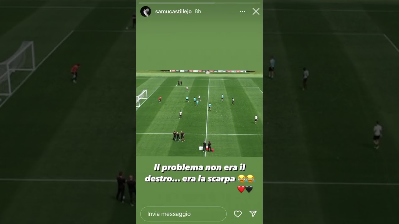 Castillejo Scores Barefoot Goal in Training ⚽