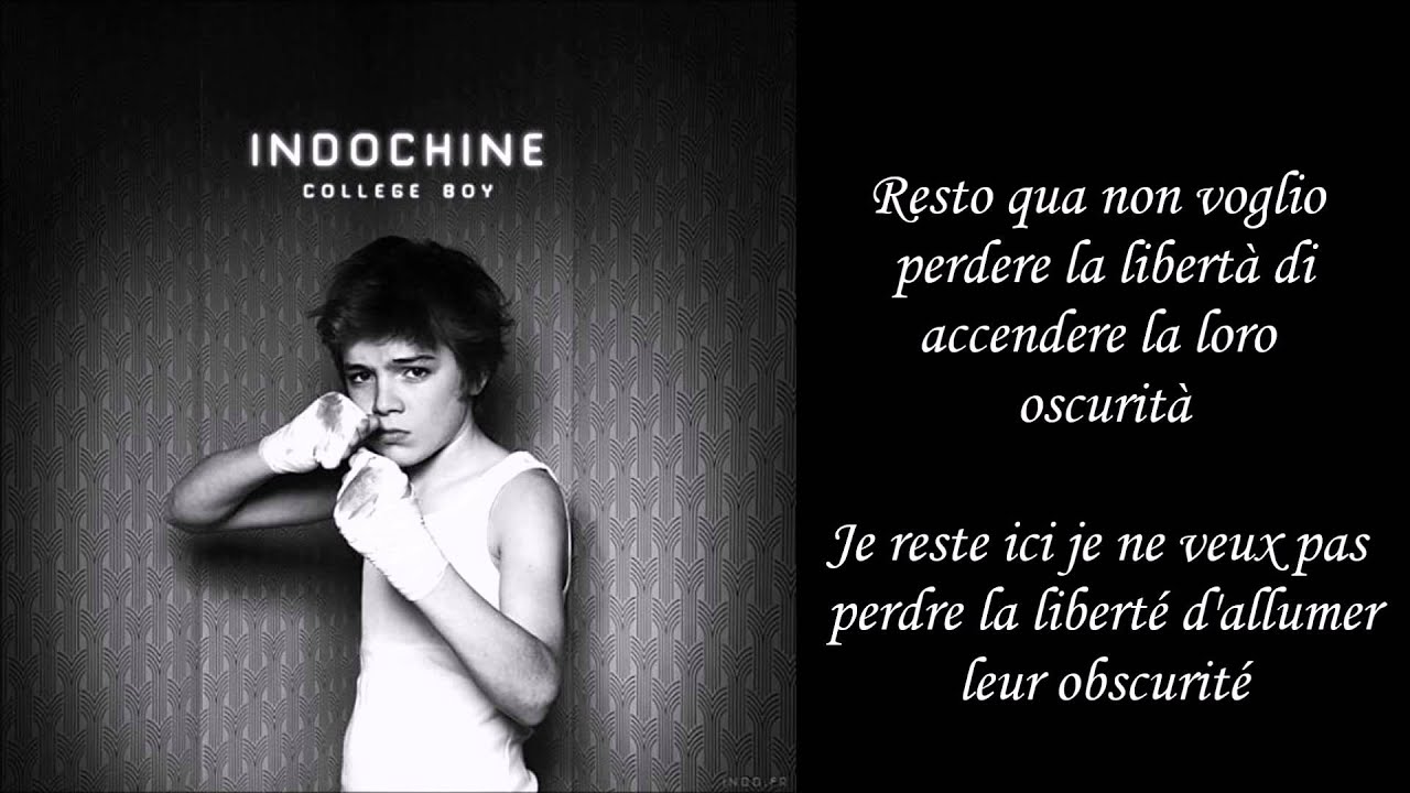 Indochine - College Boy Italien Lyrics 🇮🇹 | Original Song & Translation