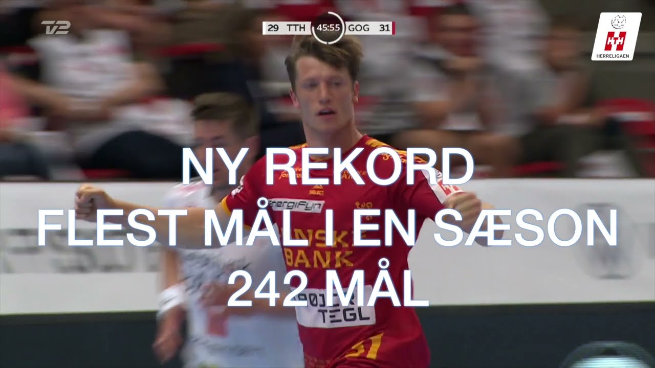 242. Emil Jakobsen bliver dansk håndbolds nye mål-konge med 242 mål i sæsonen 🏆
