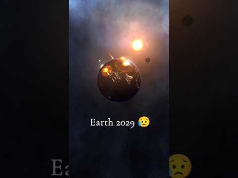 Asteroid hitting earth in 2029 😥 #earth #asteroid #hitting #2029