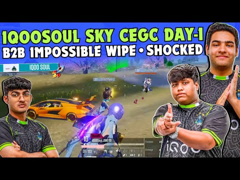 iQOOSouL SKY CEGC Day 1 ✅ SouL Joker Legit on Fire 🔥 Joker 1v3 in Seconds 😳 SHOCKED 😱 Team SouL 🚀