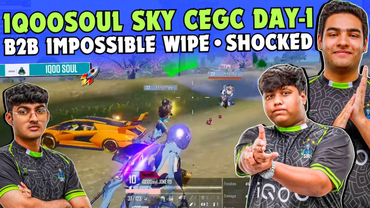 iQOOSouL SKY CEGC Day 1 – SouL Joker Dominates with 1v3 Clutch