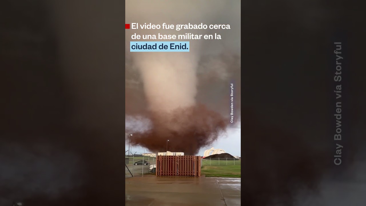 Tornado potente azota Enid, Oklahoma 🌪️