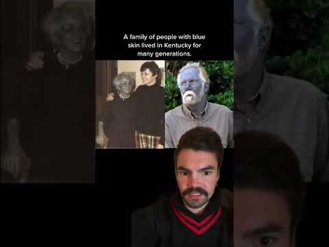 The Blue Fugates: the Kentucky family with BLUE skin #morbid #shorts