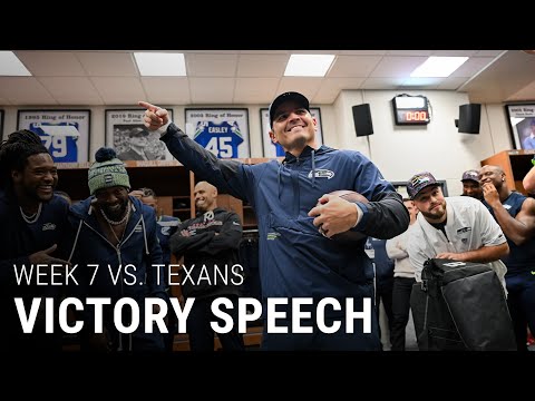 Head Coach Mike Macdonald's Postgame Victory Speech After The Week 7 Win Over The Texans On MNF