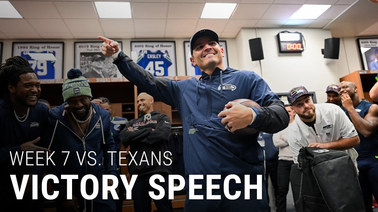 Seahawks Coach Mike Macdonald Celebrates 5-2 Win Over Texans π