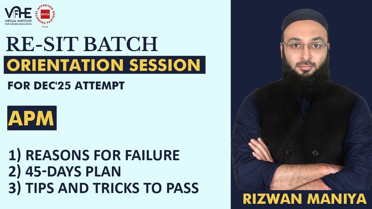 ACCA APM Failure Reasons & 45-Day Pass Plan π