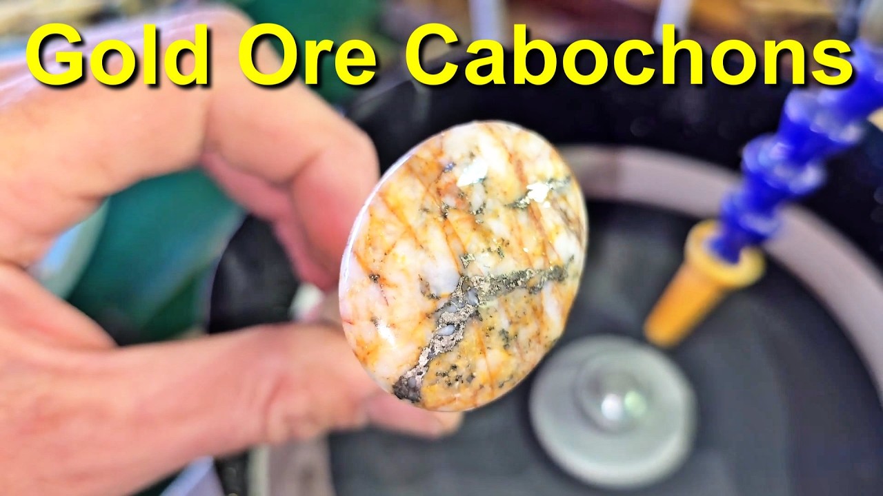 Making Gold Ore Cabochons From Mt. Baker Lightning Quartz Season 2 Episode 13