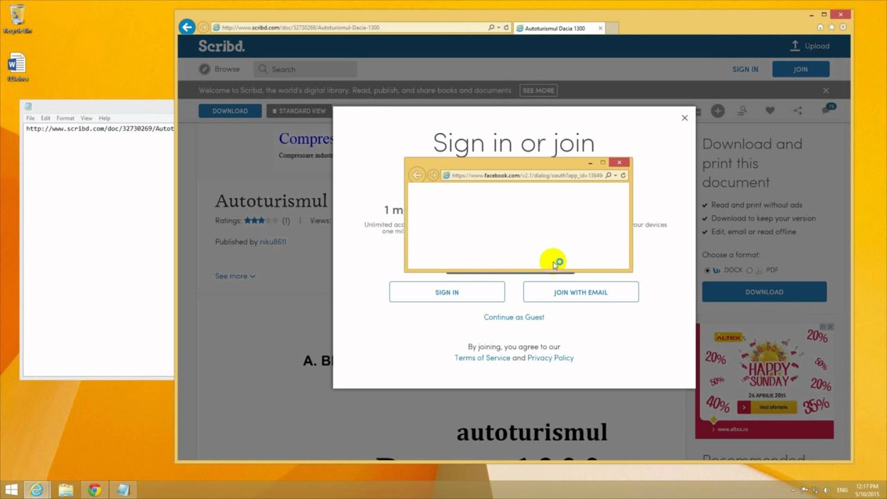 Guide to Downloading Documents from Scribd.com at No Cost