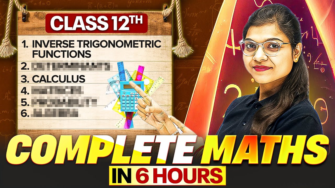 Complete Class 12 Maths | All Chapters Covered in One Video 📚