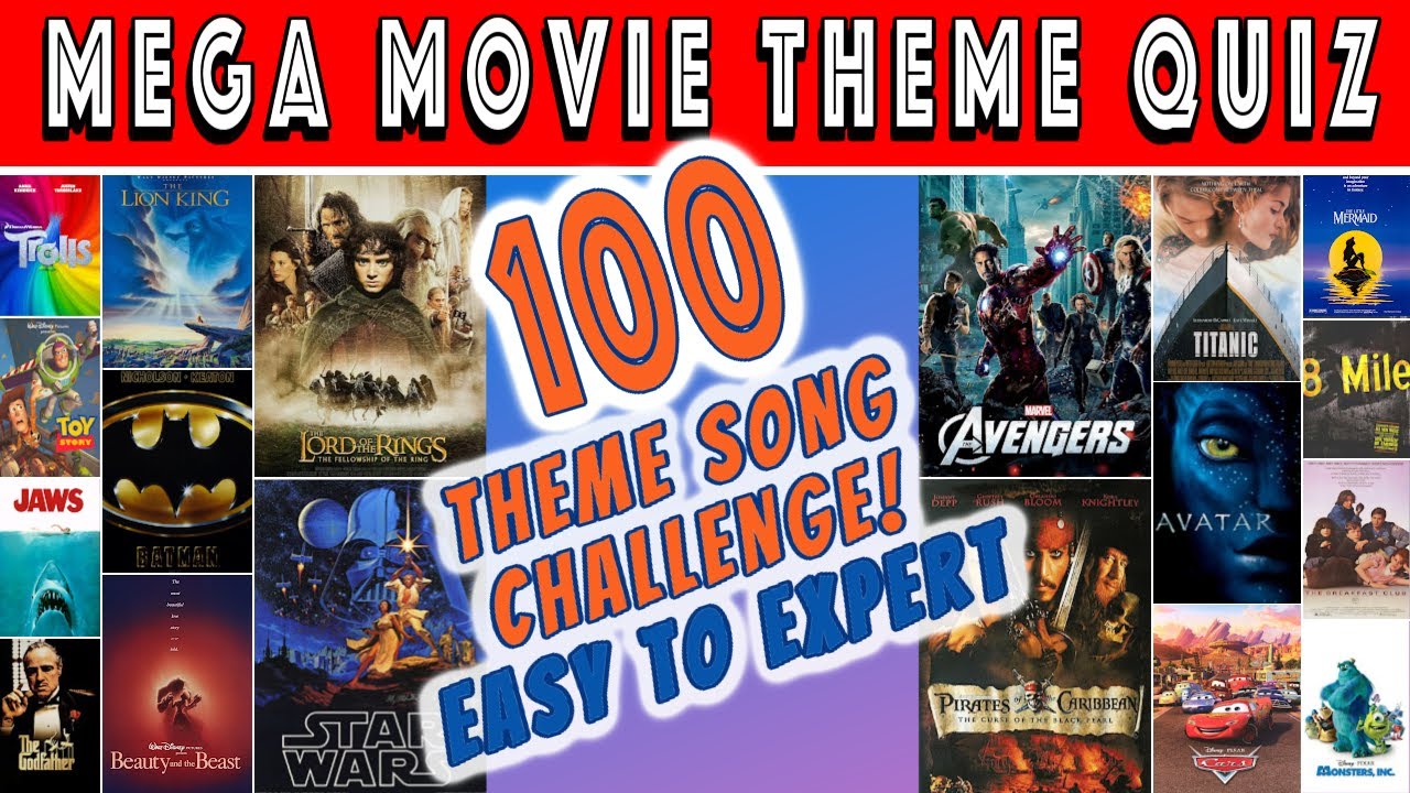 Movie Theme Song Guessing Quiz 🎬 (100 Tracks)