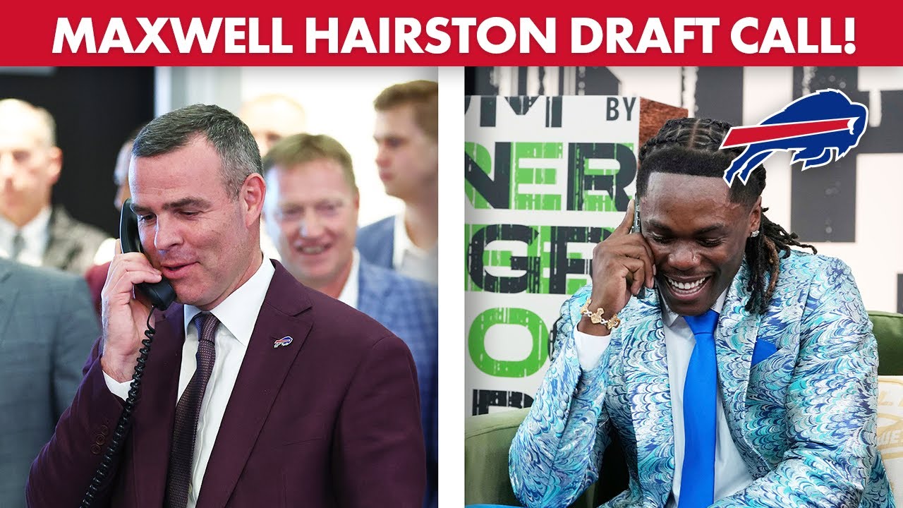 Maxwell Hairston Draft Call with Bills 🎉