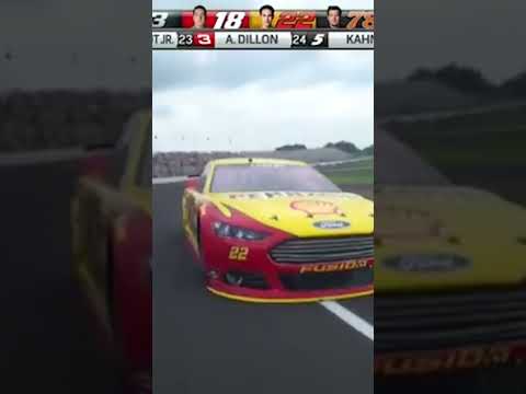 Kyle Busch. Joey Logano. A battle for the ages ⚔️ (🎥: @NASCAR)