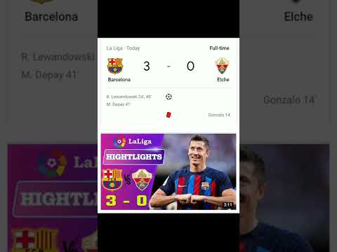 Barcelona vs Elche 3-0