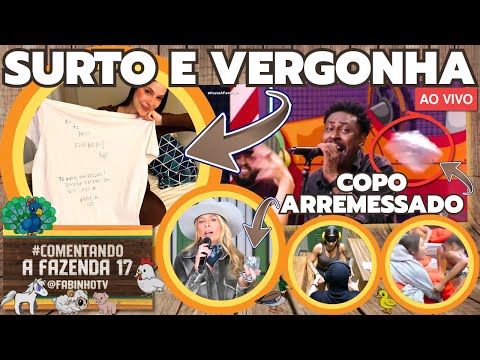 🔥A FAZENDA 17: GALISTEU MOSTRA COPO ARREMESSADO, MARTINA SURTA COM EDREDON E APARECE APÓS EXPULSÃO!