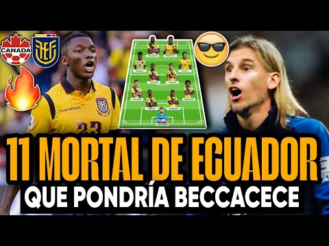 ATENCIÓN: LA SORPRESA DE BECCACECE EN EL11 de Ecuador VS Canadá (Amistoso FIFA 2025)