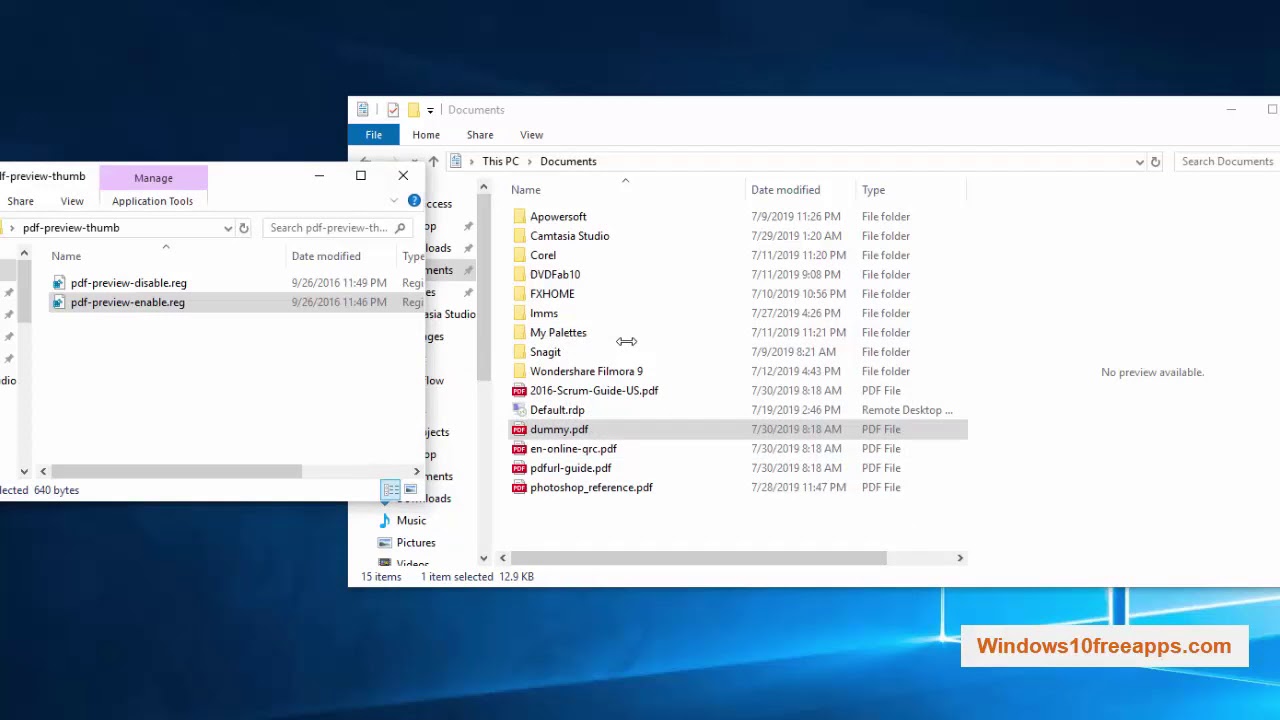 Easily Fix 'Can't Preview' PDF Files in Windows 10 Preview Pane 📄