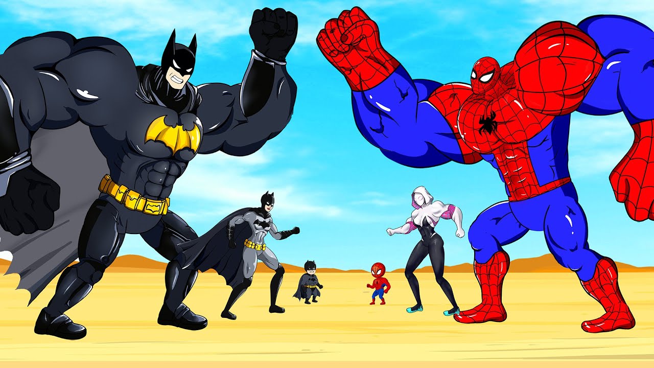 Spider-Man vs Batman Family Evolution: Who Reigns? 🦸‍♂️