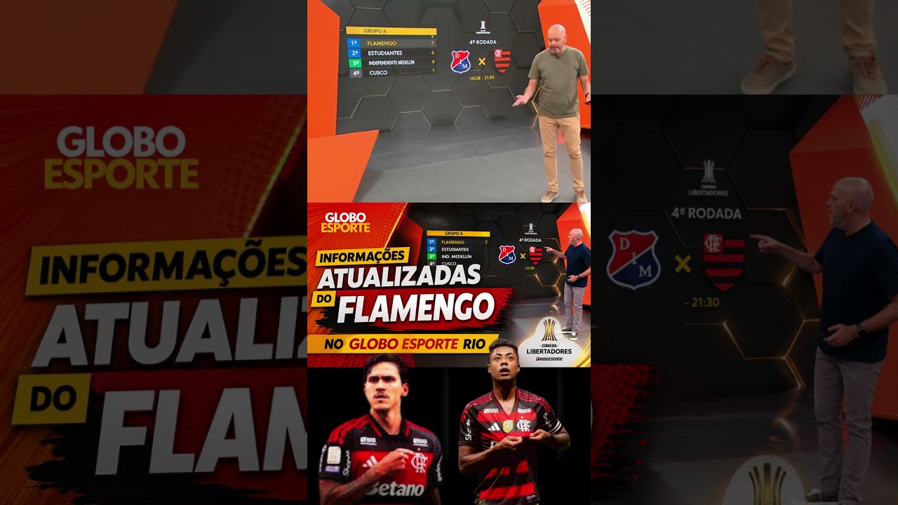 O FLAMENGO reencontra o Independiente Medellín na Colômbia