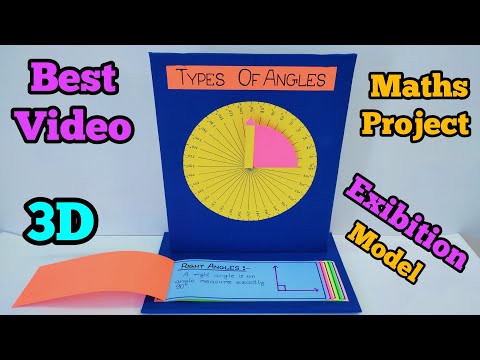 #maths working model#maths project working model#maths model#types of angles#maths exhibition model👍