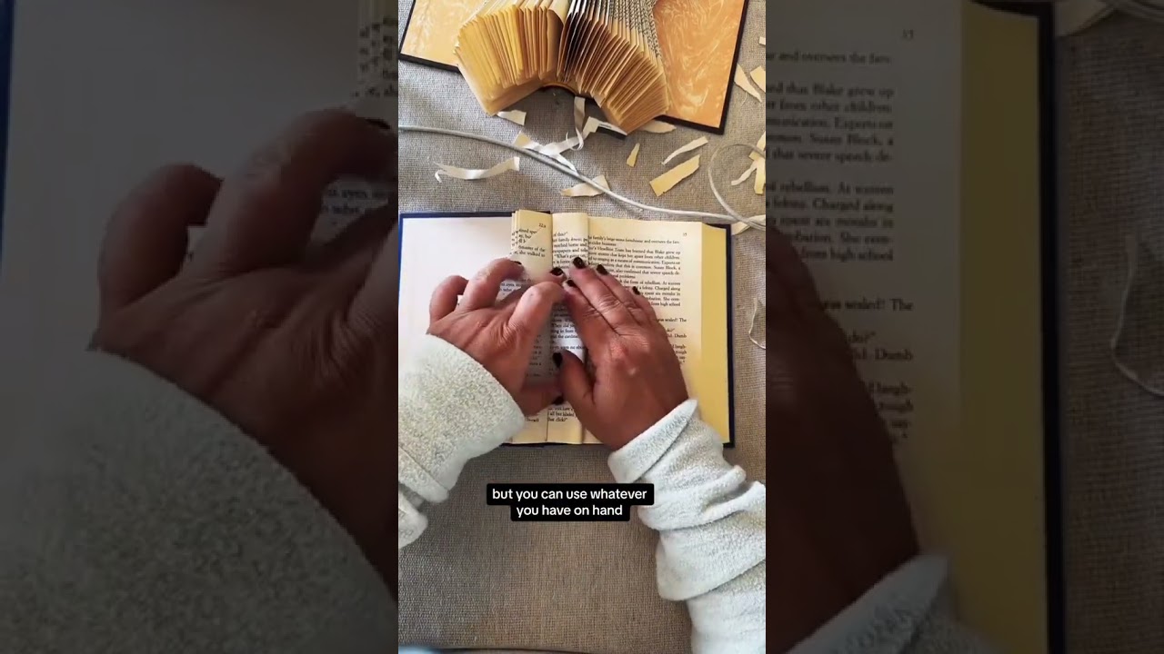 Simple Book Folding Pattern with Dramatic Effect 📚