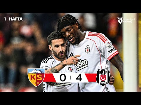 Kayserispor (0-4) Beşiktaş - Highlights/Özet | Trendyol Süper Lig - 2025/26