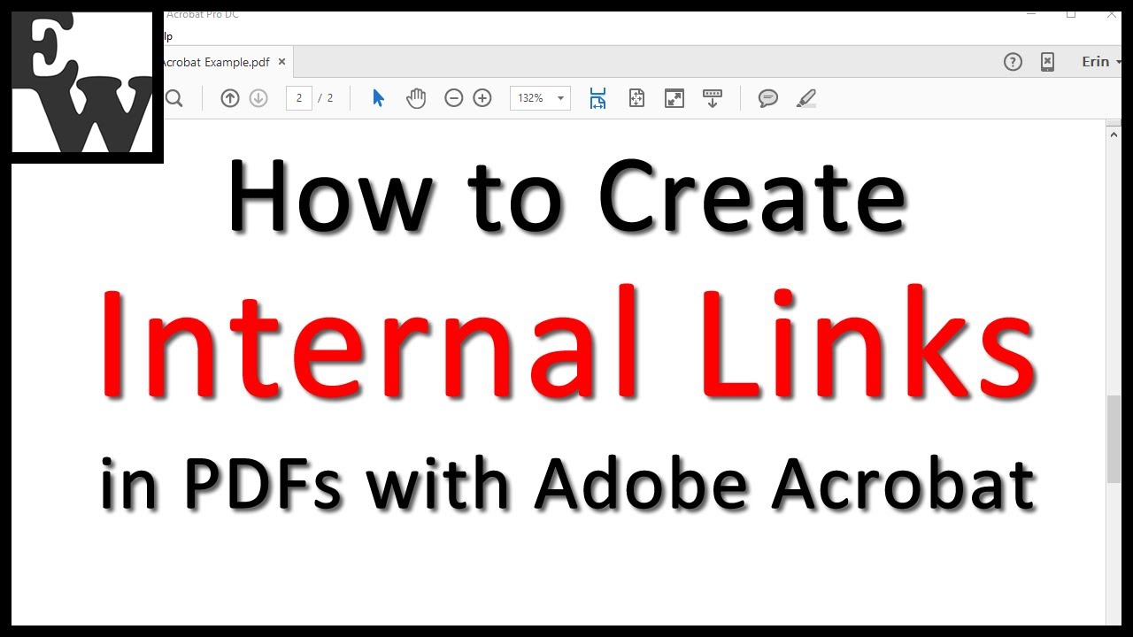 Creating Internal Links in PDFs Using Adobe Acrobat