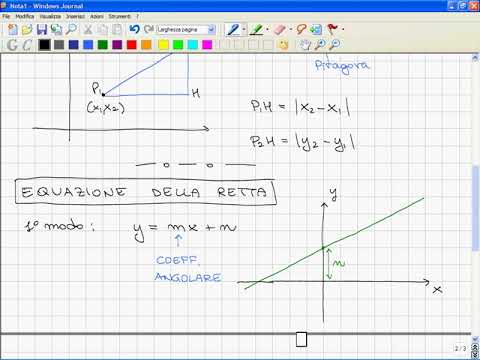9. Precorso di Matematica 2007 con Prof. Gobbino | Geometria Analitica
