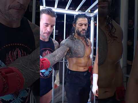 Roman Reigns wasn’t having it with CM Punk… 👀 #SurvivorSeries #WarGames