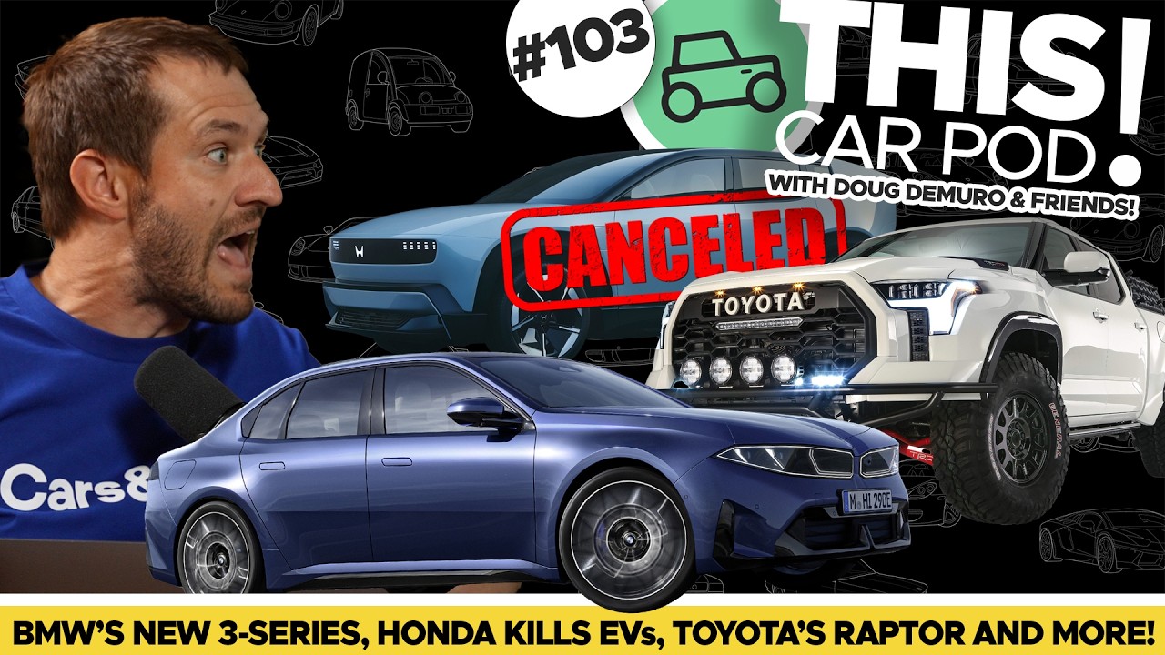New BMW 3-Series Revealed! Honda Quits EVs, a Toyota "Raptor" Truck? THIS CAR POD! EP103