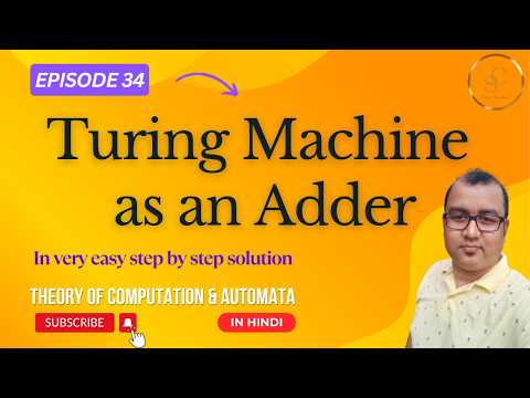 Turing Machine for Unary Addition | Easy TM Design with Example | Theory of Computation & Automata