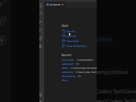 How to open project in visual studio code