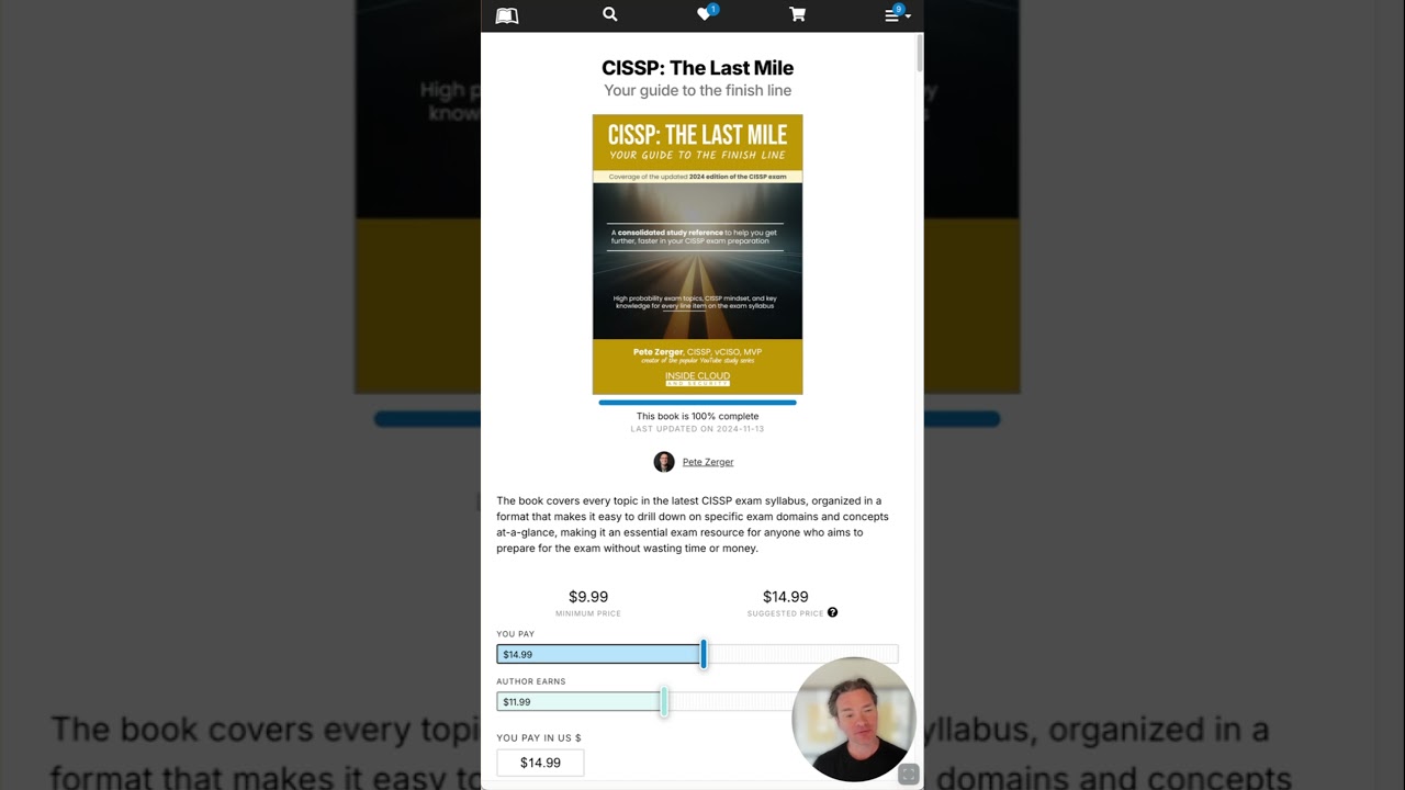 🔥 New Release! CISSP: The Last Mile by Pete Zerger – Your Ultimate Exam Guide