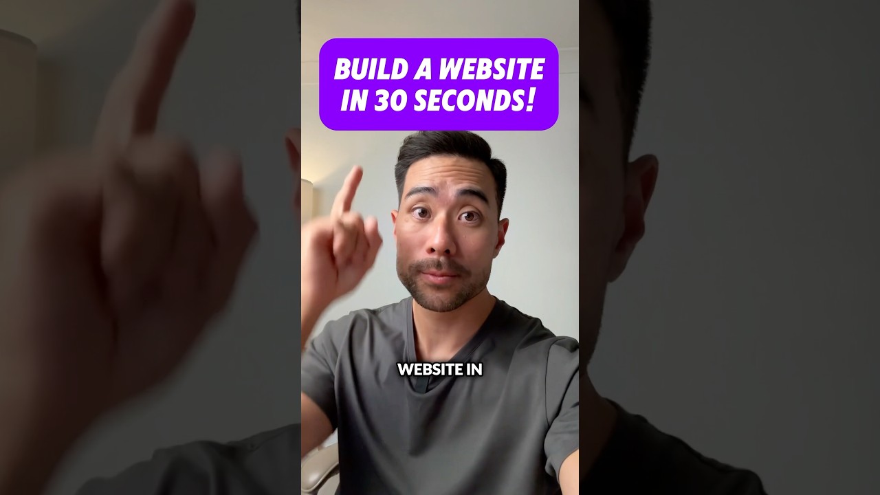 How To Build a Website in Less than 30 Seconds