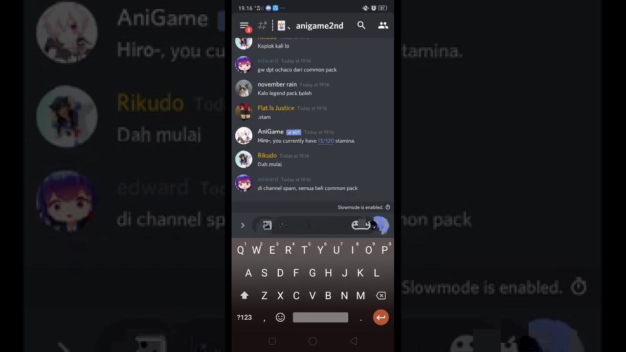 Gacha 300k Legendary Pack in Anigame Discord 🎲