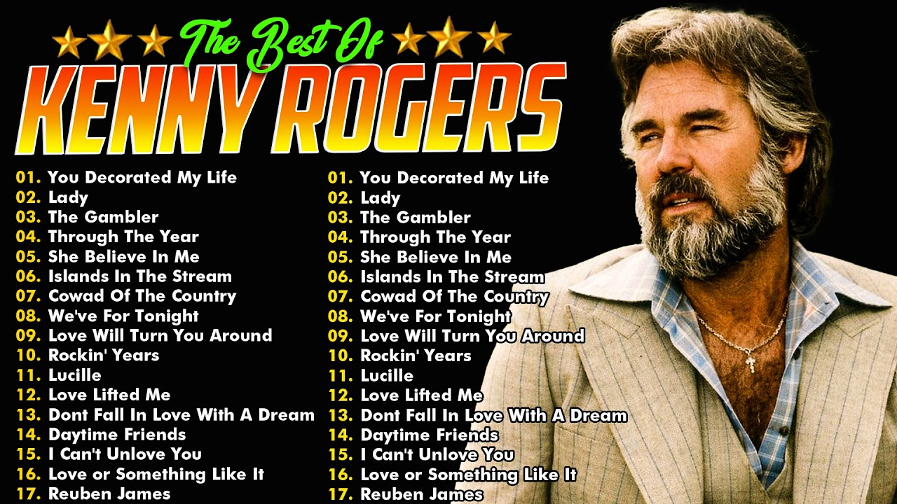 Kenny Rogers Top 15 Greatest Hits 🎶