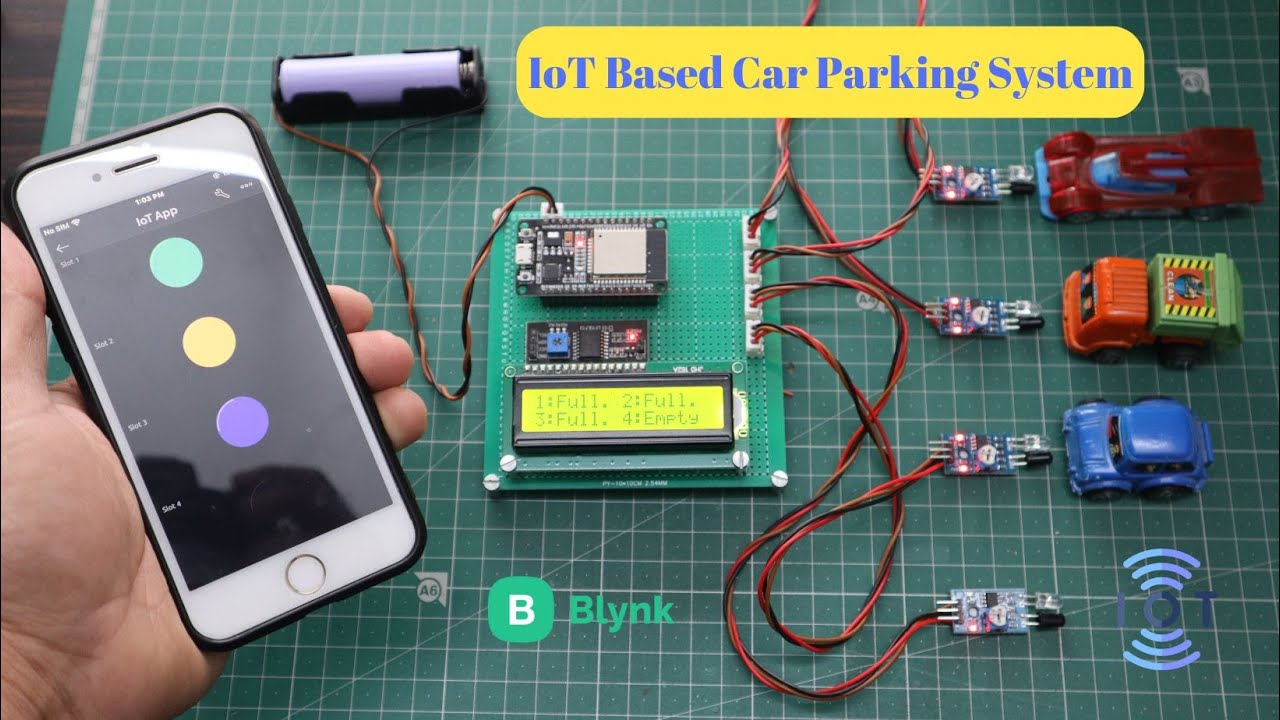 Smart IoT Car Parking with ESP32 & Blynk 🚗