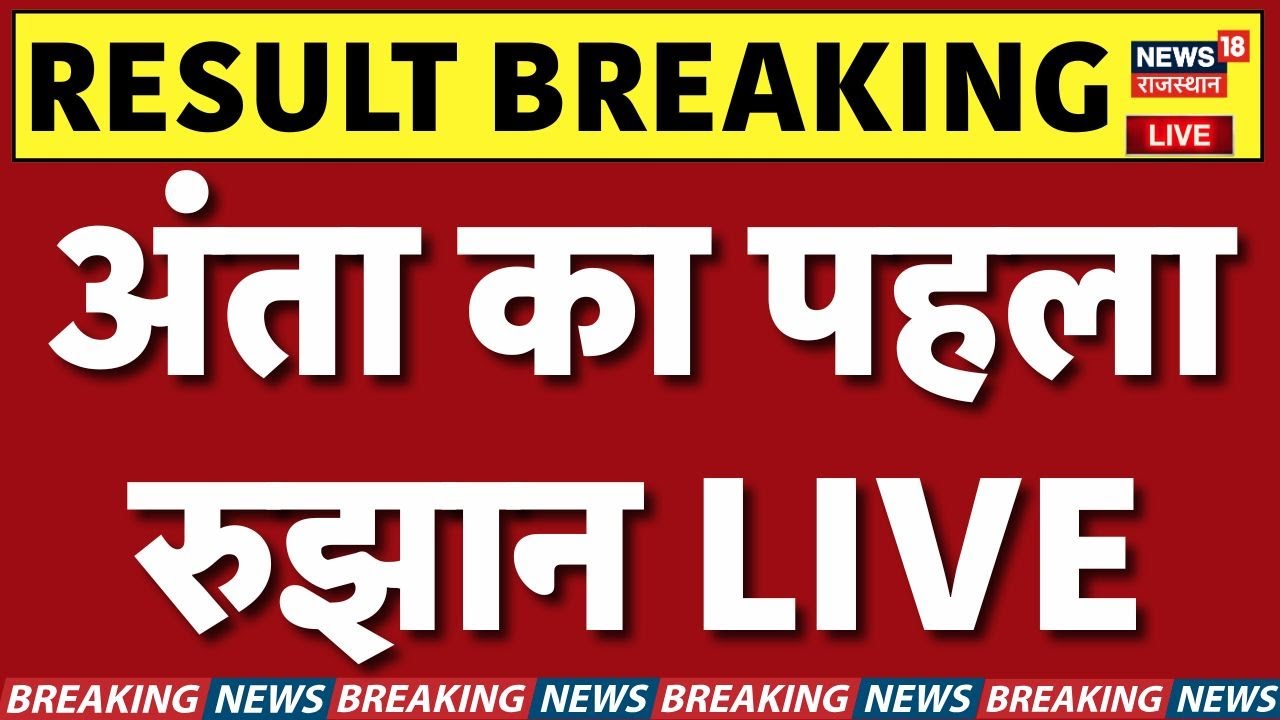 Anta Byelection LIVE Results: Naresh Meena, Morpal Suman & Pramod Jain in the Race 🗳️