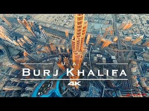 Drone View of Burj Khalifa, Dubai in 4K 🇦🇪