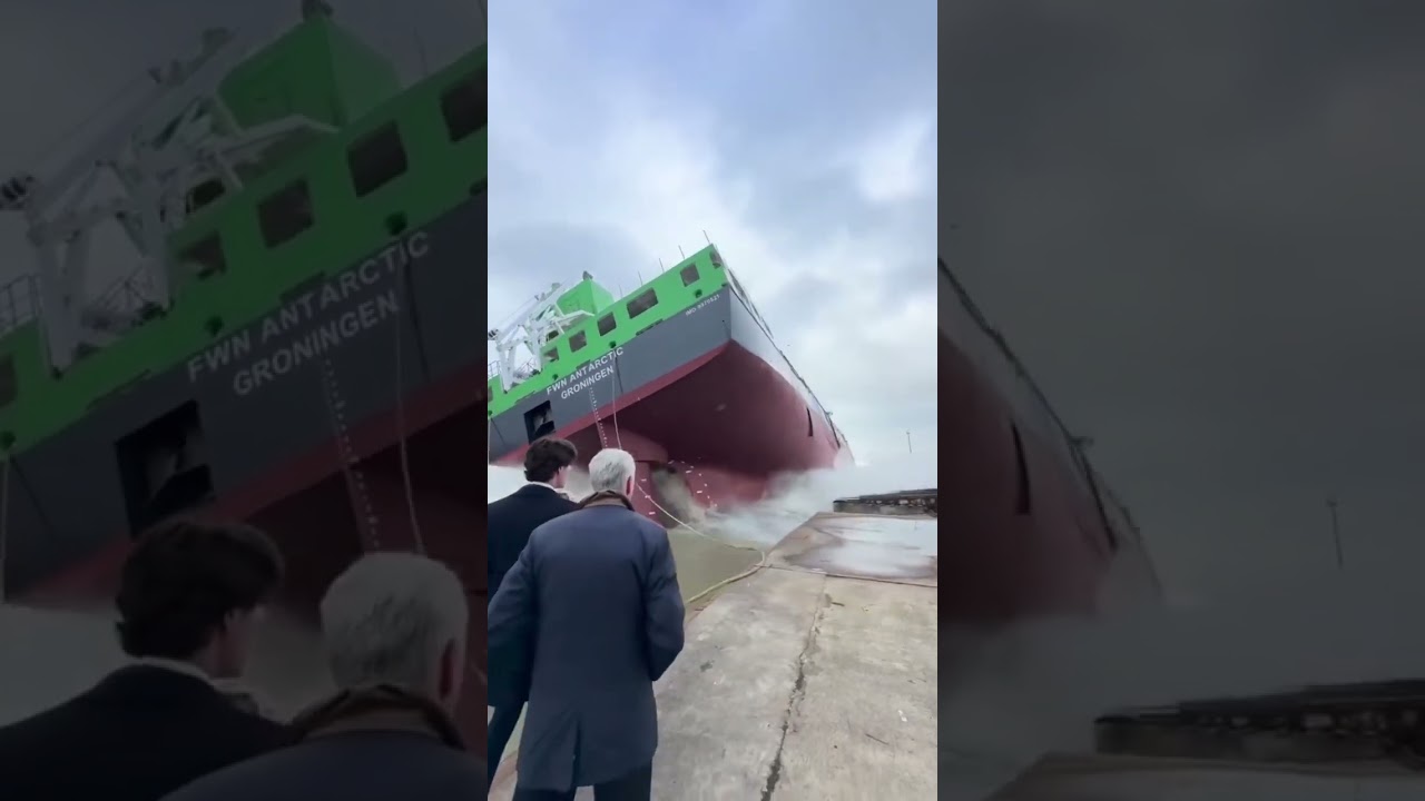 BRAND NEW monster ship launching