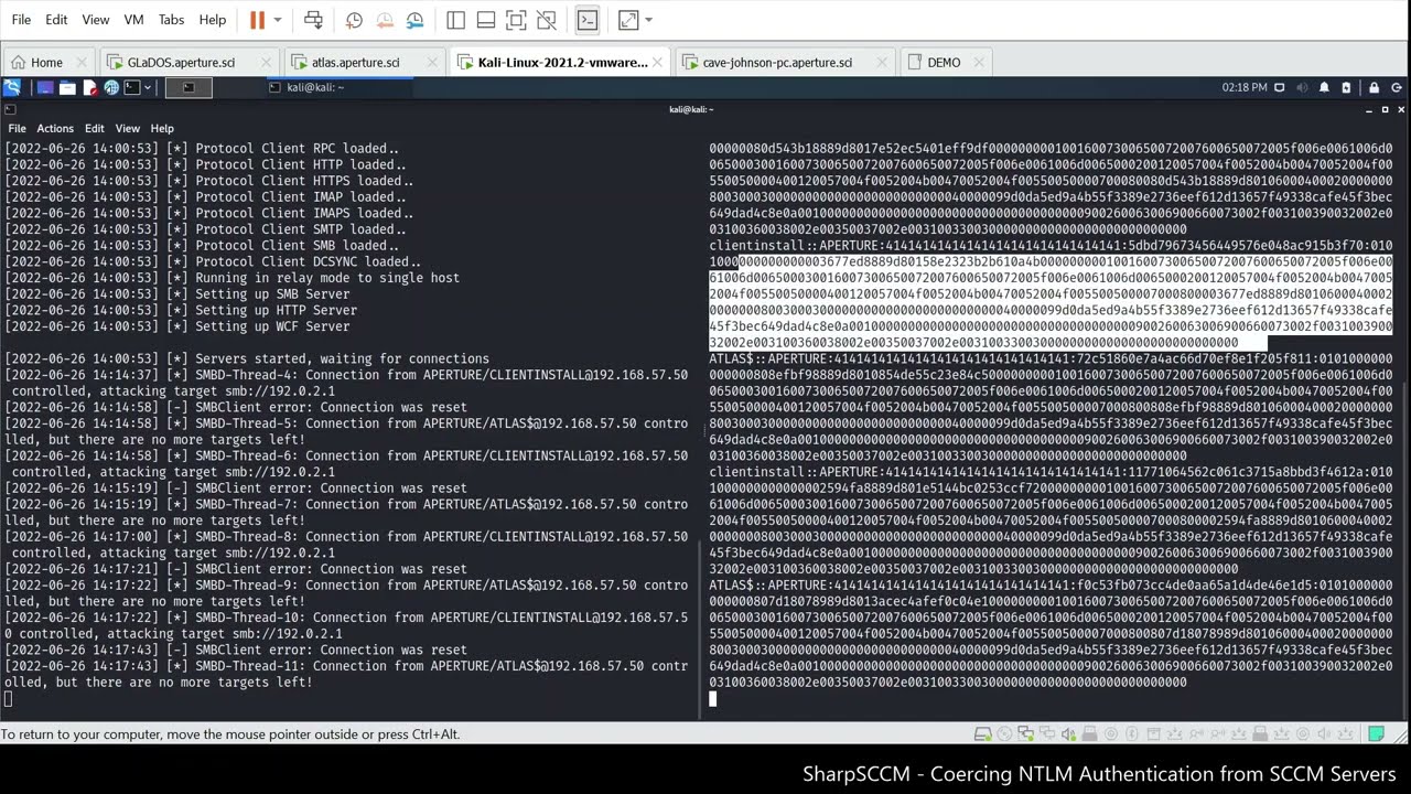 SharpSCCM: NTLM Coercion Demo at Black Hat & DEFCON