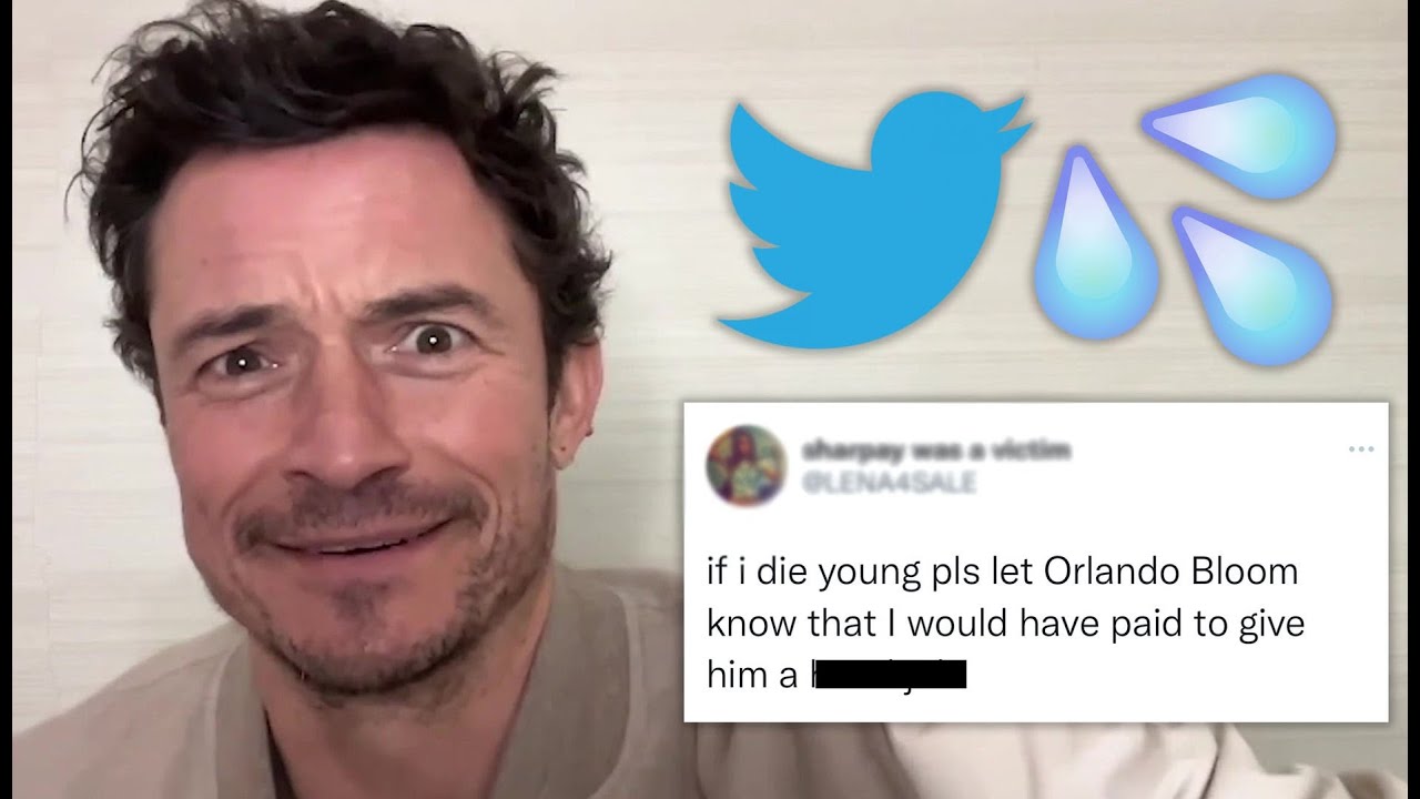 Orlando Bloom Reads Your Thirst Tweets 👀