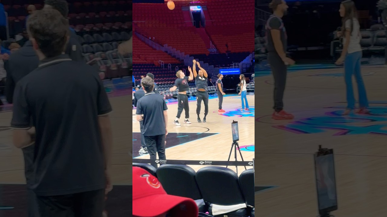 Norman Powell Raining 3s Pregame Before His Return | Miami Heat vs Magic