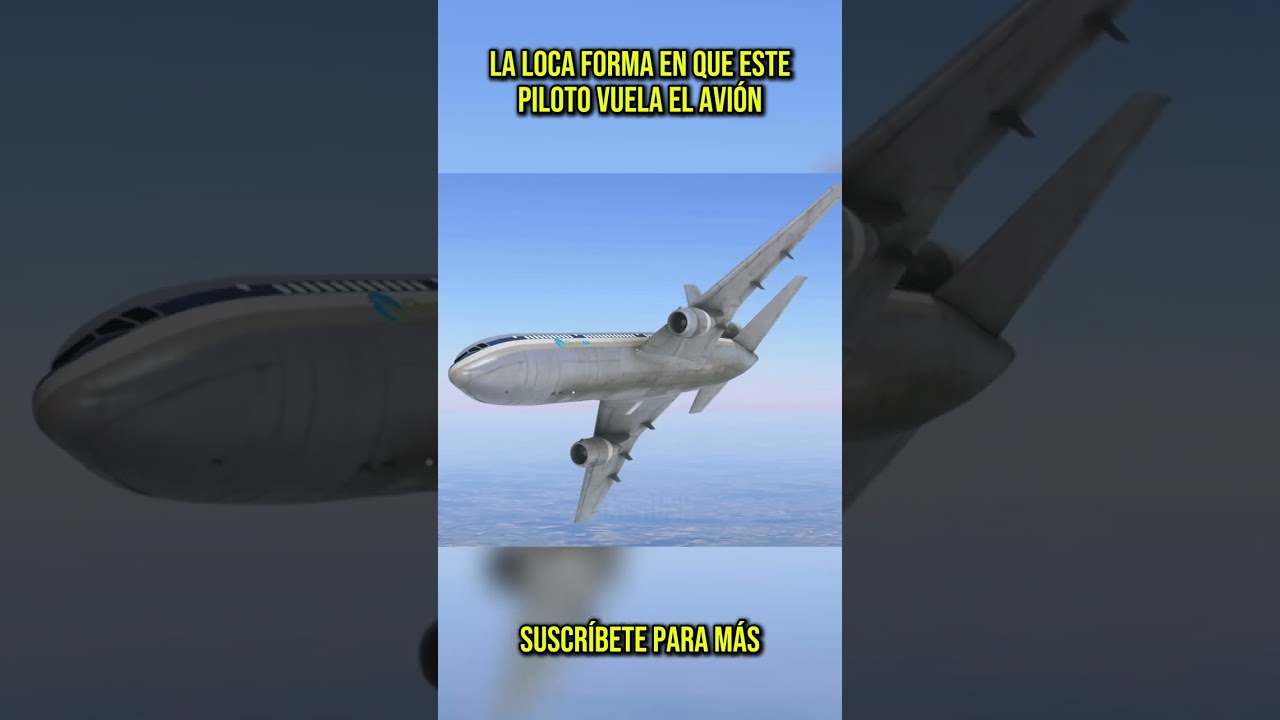 Piloto vuela avión de forma sorprendente ✈️