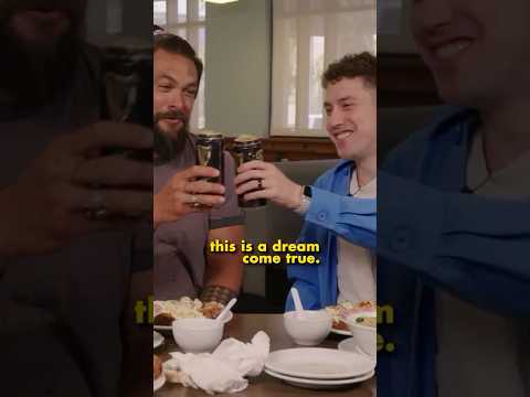 We surprised Jason Momoa with his favorite drink!