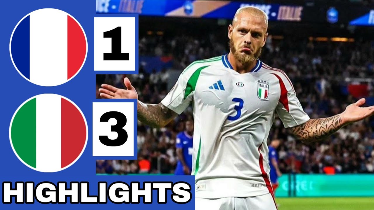 France vs Italy 1-3 UEFA Nations League Highlights 🇫🇷🇮🇹