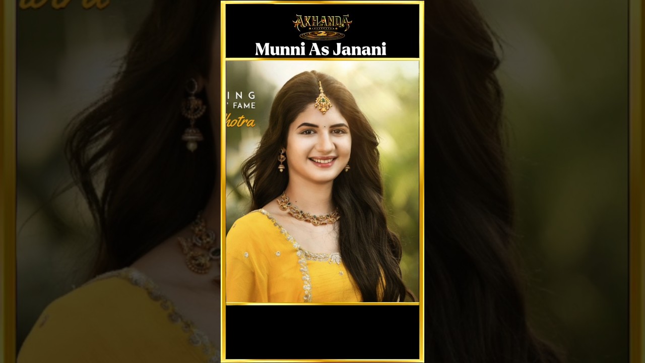 Harshaali Malhotra in Akhanda 2 π₯° | Balakrishna & Boyapati