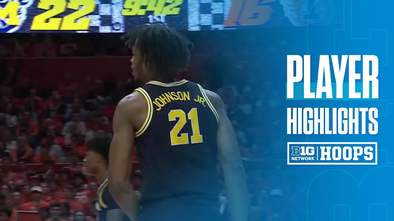 Morez Johnson Highlights vs. Illinois | Michigan Basketball